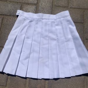 White American Apparel Tennis Skirts